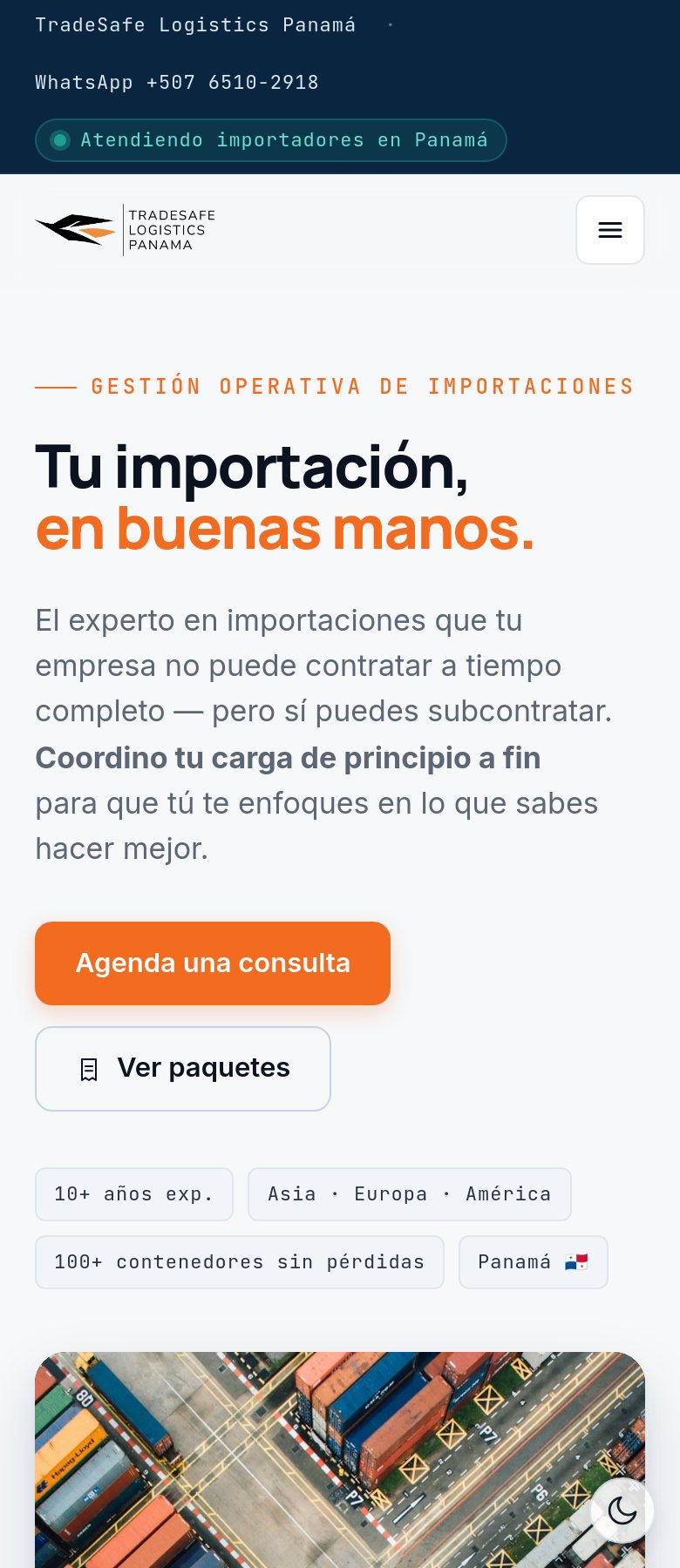 TradeSafe PMA — landing móvil